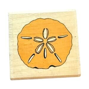 Christine Hurley Sand Dollar D4512 Rubber Stamp
